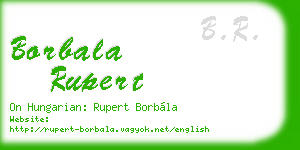 borbala rupert business card